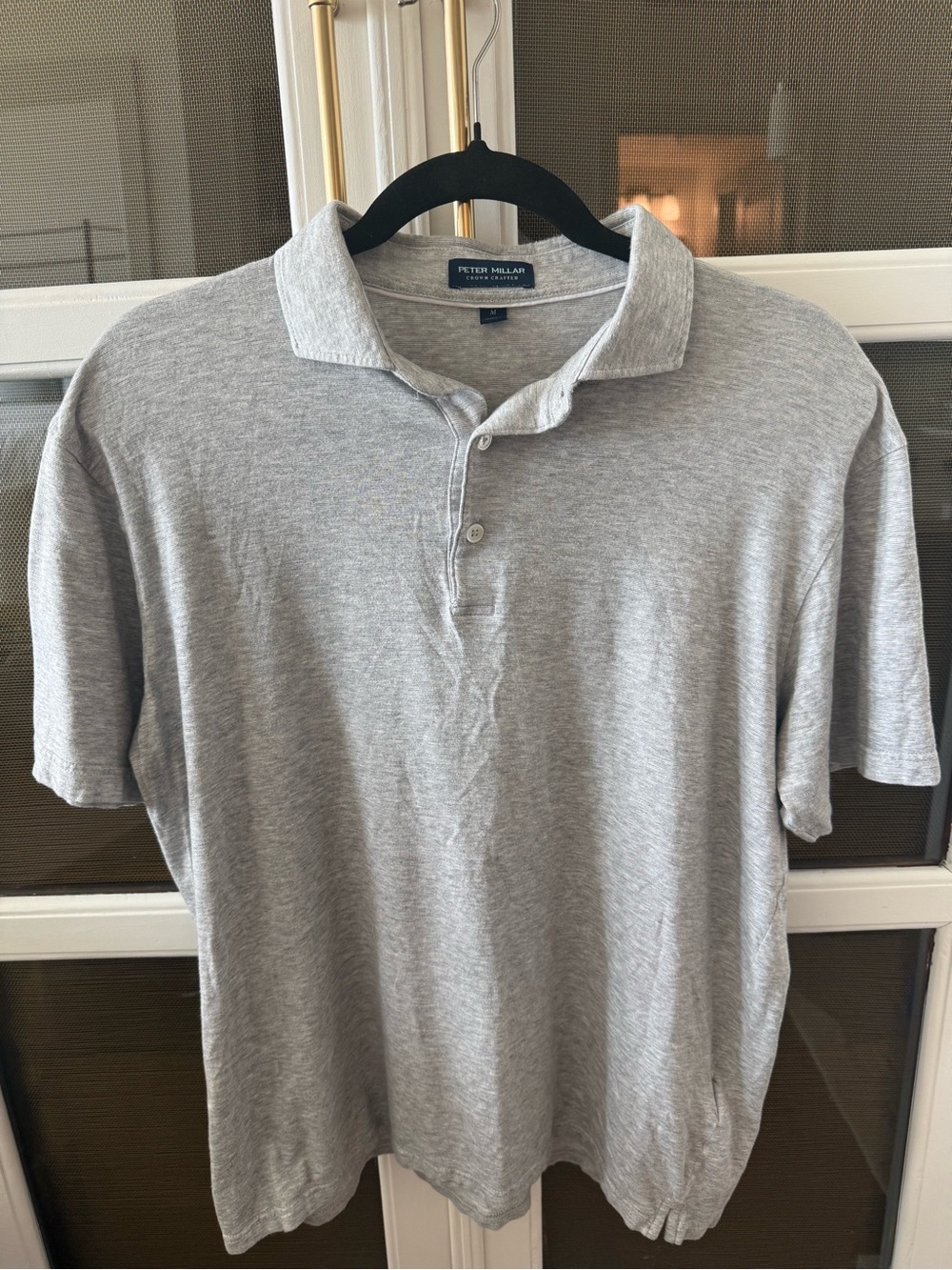 Peter Millar Heather Gray Men's Polo Shirt